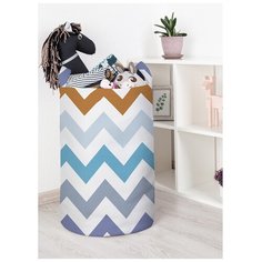 Корзина для игрушек "Уверенные зигзаги" 40x60 см, toba-11618-L Joy Arty