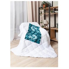 Одеяло Ambesonne Густой дым, всесезонное, 150 х 200 см (синий/серый)