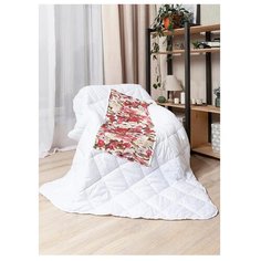 Одеяло Ambesonne Спелые цветы, всесезонное, 200 х 200 см (розовый/красный/хаки)