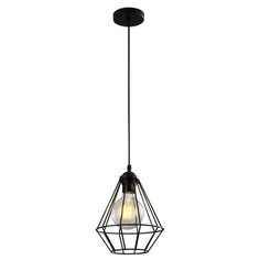 Люстра лофт подвесная 1*60Вт E27 MD.1704-1-P BK Imex