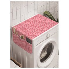 Органайзер для хранения "Пестрые сердца" на стиральную машину, 45x120 см Ambesonne