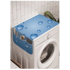 Органайзер для хранения "Дождевые следы" на стиральную машину, 45x120 см Ambesonne