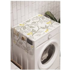 Органайзер для хранения "Светлые птицы на ветках" на стиральную машину, 45x120 см Ambesonne