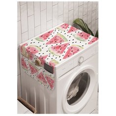Органайзер для хранения "Свежесть арбуза" на стиральную машину, 45x120 см Ambesonne