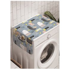 Органайзер для хранения "Медуз постигло счастье" на стиральную машину, 45x120 см Ambesonne