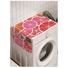 Органайзер для хранения "Половинки цитрусов" на стиральную машину, 45x120 см Ambesonne