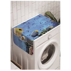 Органайзер для хранения "Морская глубина" на стиральную машину, 45x120 см Ambesonne