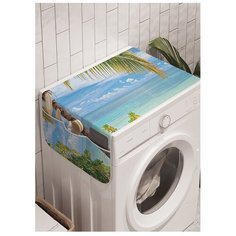 Органайзер для хранения "На берегу" на стиральную машину, 45x120 см Ambesonne