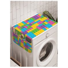 Органайзер для хранения "Красочное лего" на стиральную машину, 45x120 см Ambesonne