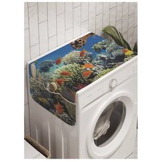Органайзер для хранения "Черепаха на дне" на стиральную машину, 45x120 см Ambesonne