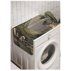 Органайзер для хранения "Олени у пруда" на стиральную машину, 45x120 см Ambesonne