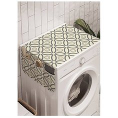 Органайзер для хранения "Лепесточные круги" на стиральную машину, 45x120 см Ambesonne