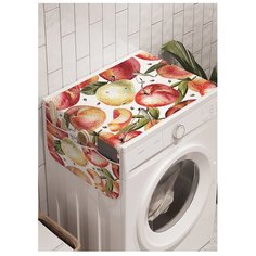 Органайзер для хранения "Яблочный арт" на стиральную машину, 45x120 см Ambesonne