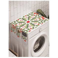 Органайзер для хранения "Снежинка из веток смородины" на стиральную машину, 45x120 см Ambesonne