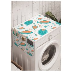 Органайзер для хранения "Античная рыба" на стиральную машину, 45x120 см Ambesonne