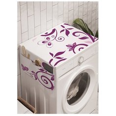 Органайзер для хранения "Цветочная влюбленность" на стиральную машину, 45x120 см Ambesonne