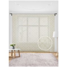 Жаккардовый тюль JoyArty (вуаль, штора) JoyArty на шторной ленте Викторианские ромбы, 300x255 см