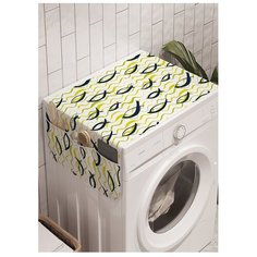 Органайзер для хранения "Акварельные рыбки" на стиральную машину, 45x120 см Ambesonne