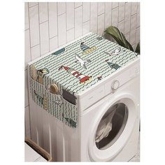 Органайзер для хранения "Маяки и корабли" на стиральную машину, 45x120 см Ambesonne