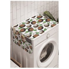 Органайзер для хранения "Кокосовые половинки" на стиральную машину, 45x120 см Ambesonne