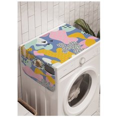 Органайзер для хранения "Разноцветные зверюшки" на стиральную машину, 45x120 см Ambesonne