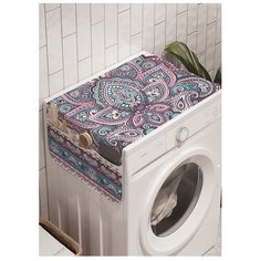 Органайзер для хранения "Узорчатый лотос" на стиральную машину, 45x120 см Ambesonne