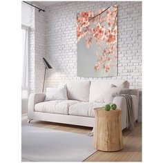 Панно (постер) с фотопринтом на стену "Вишня под небом", 100x150 см Joy Arty