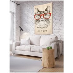 Панно (постер) с фотопринтом на стену "Будь умным", 150x200 см Joy Arty