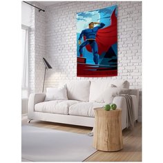 Панно (постер) с фотопринтом на стену "Супермен в прожекторах", 150x200 см Joy Arty