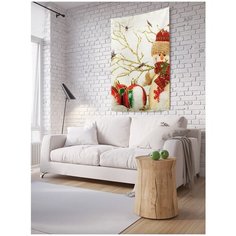 Панно (постер) с фотопринтом на стену "Милый снеговик", 150x200 см Joy Arty