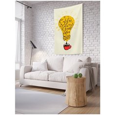 Панно (постер) с фотопринтом на стену "Кофе всегда хорошая идея", 150x200 см Joy Arty