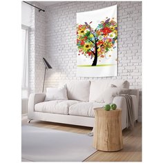 Панно (постер) с фотопринтом на стену "Чувства в цветах", 150x200 см Joy Arty