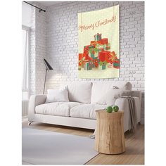 Панно (постер) с фотопринтом на стену "Гора с подарками", 100x150 см Joy Arty