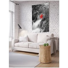 Панно (постер) с фотопринтом на стену "Остановка водопада", 150x200 см Joy Arty