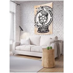 Панно (постер) с фотопринтом на стену "Магический шар", 100x150 см Joy Arty