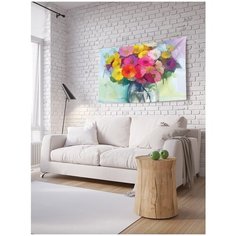 Фотопанно на стену "Ваза цветов", 100x150 см Joy Arty