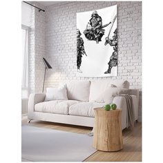 Панно (постер) с фотопринтом на стену "Опытные самураи", 100x150 см Joy Arty