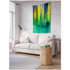 Панно (постер) с фотопринтом на стену "Красочная стена", 100x150 см Joy Arty