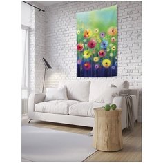 Панно (постер) с фотопринтом на стену "Одуванчики из сновидений", 150x200 см Joy Arty