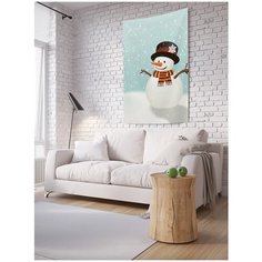 Панно (постер) с фотопринтом на стену "Настроение снеговика", 100x150 см Joy Arty