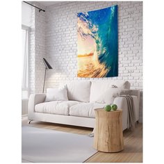 Панно (постер) с фотопринтом на стену "В эпицентре волны", 100x150 см Joy Arty