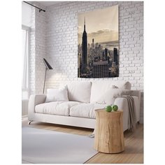 Панно (постер) с фотопринтом на стену "Вечер в нью йорке", 100x150 см Joy Arty