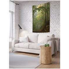 Панно (постер) с фотопринтом на стену "Спокойный лес", 100x150 см Joy Arty
