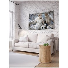 Фотопанно на стену "Скульптура Зевс и Гера", 100x150 см Joy Arty