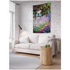 Панно (постер) с фотопринтом на стену "Сад художника", 150x200 см Joy Arty