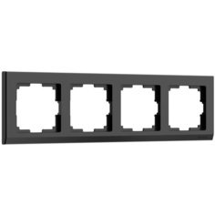 Рамка на 4 поста Werkel (черный) W0041808
