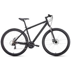 Горный (MTB) велосипед FORWARD Sporting 29 2.1 Disc (2021) черный матовый/черный 19" (требует финальной сборки)