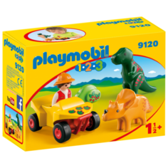 Конструктор Playmobil 1-2-3 9120 Исследователь и динозавры