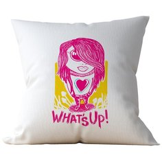 Подушка Студия Белка "Whatsup" 35х35 лен