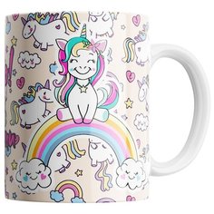Кружка Студия Белка "Ты можешь не верить в единорогов, но они верят в тебя" белая